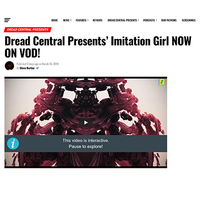 Dread Central Presents’ Imitation Girl NOW ON VOD!